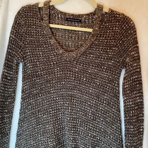 Multi gray and brown colored sweater
